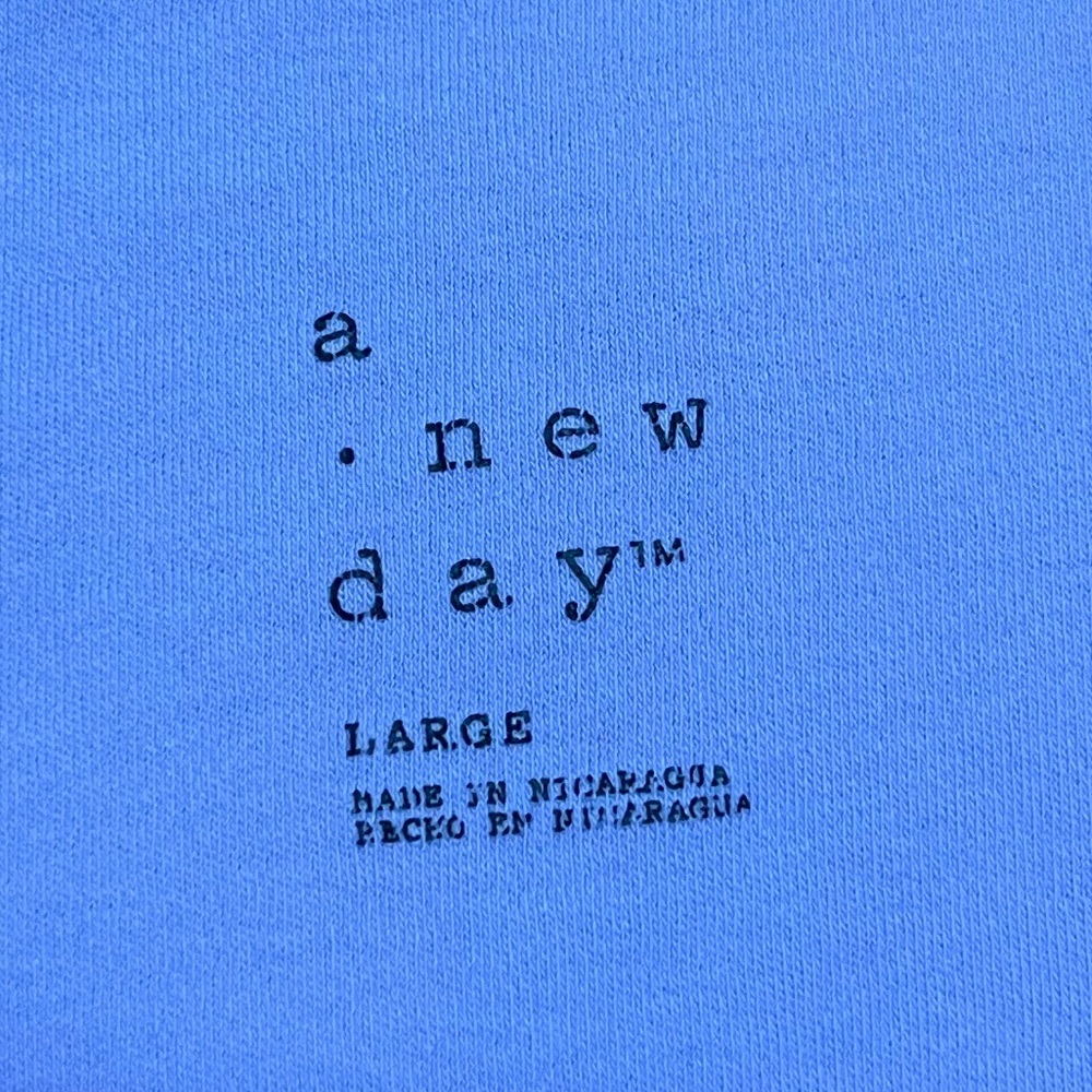 A New Day Cropped Short Sleeve Tee Size Large - Picture 5 of 7